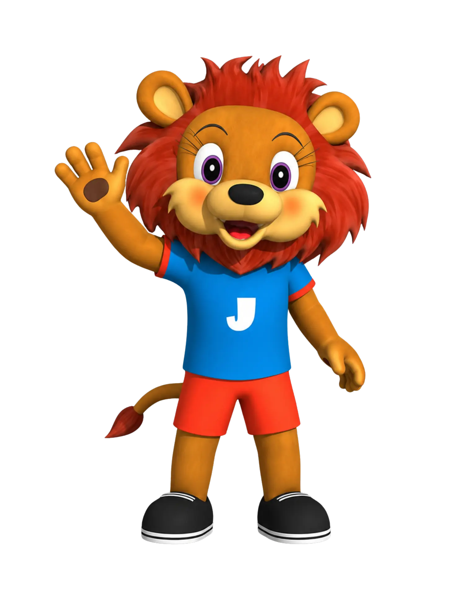 Sheon, the Shanti Juniors lion mascot
